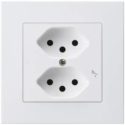 Prise ENC kallysto.pro 2×T13/1 blanc 
