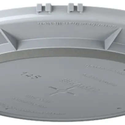 Plaque frontale HaloX 180 pour béton apparent, découpe au plafond Ø145mm 