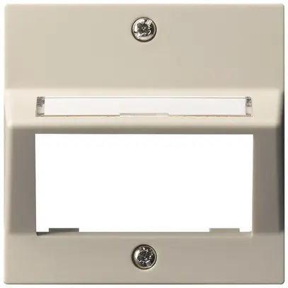 Piatta frontale kallysto per modulo multimedia uscita obliquo termoplast beige 