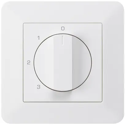 Interruttore rotativo INC kallysto.trend 5/1L bianco 