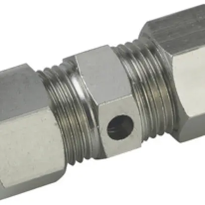 Connettore a viti diritto PA71 per filo, Ø 8mm, ottone-nichelato 