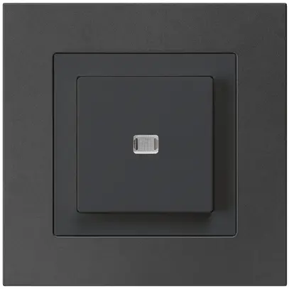 Contact à poussoir lumineux ENC kallysto.pro AR/1P noir 