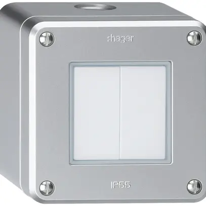 Interruttore AP robusto IP55 schema 3+3 alluminio 