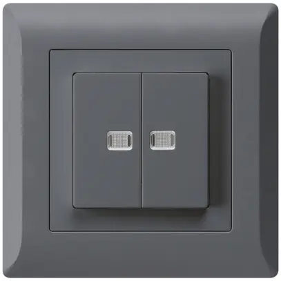 Contact à poussoir lumineux ENC kallysto.line 2×A-R/1P avec 2 lentilles an 