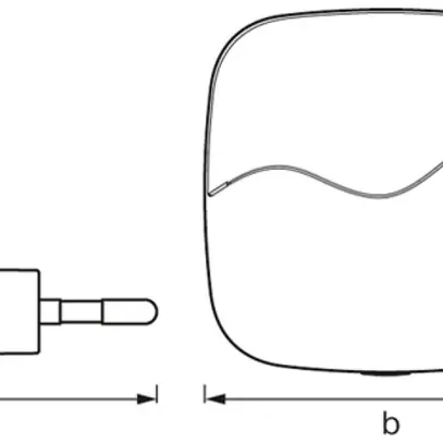 Luce notturna per prese LDV LUNETTA Wave, bianco 
