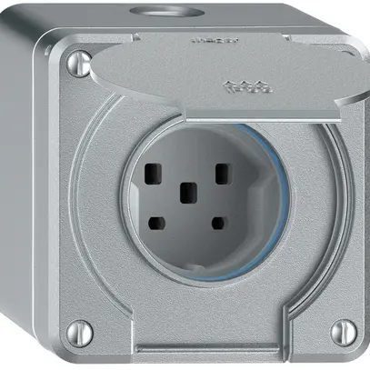 Presa AP robusto 1×tipo 25 IP55 alluminio 