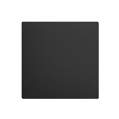 Placca frontale EDIZIOdue nero 60×60mm per copertura cieca 