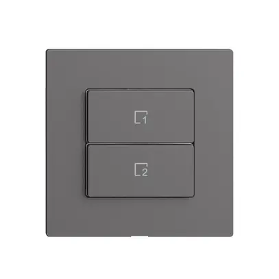 Kit recouvrement pour poussoir scène 2 scènes vert./2T Edue Wiser gris foncé 