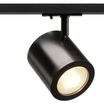 Projecteur LED SLV ENOLA_C, 12W 3000K 900lm 55° +adaptateur 1-phase IP20 noir 
