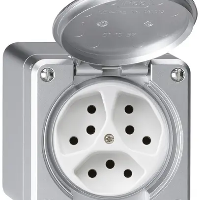 Presa AP robusto 3×tipo 13 alluminio 