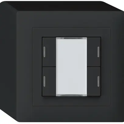 Tasto AP kallysto KNX 4×nero LED RGB s/e-link 