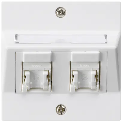 UP-Montage-Set kallysto A Kat.5e 2RJ45/u weiss 