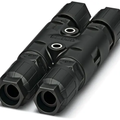 Distributore H QUICKON 2LPE 1.5mm² Ø8…13mm 4×dado nero 