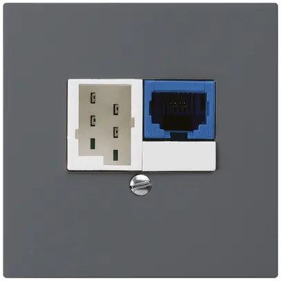 Scatola INC DSL kallysto 1×RJ45/1×T+T antracite 