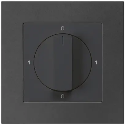 UP-Drehschalter kallysto.pro 0/3L schwarz mit Drehgriff 