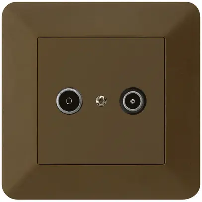 Presa di passaggio INC kallysto.trend R/TV 14dB marrone 