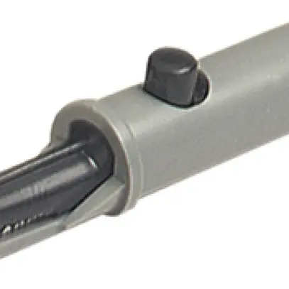 Morsetto coccodrillo AK 10 4mm sistema, isolato, nero 