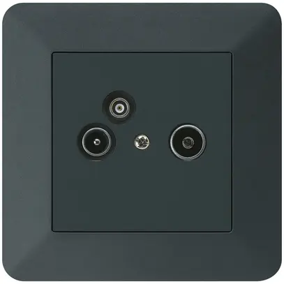 Prise pour antenne ENC R/TV/données kallysto.trend 2GHz 14db noir 