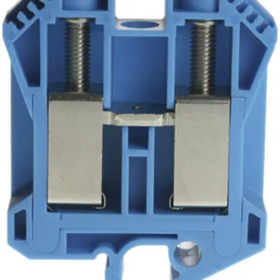 Borne de passage joignable Woertz 25…50mm² 125A 1000V vis 2×1 barre G bleu 