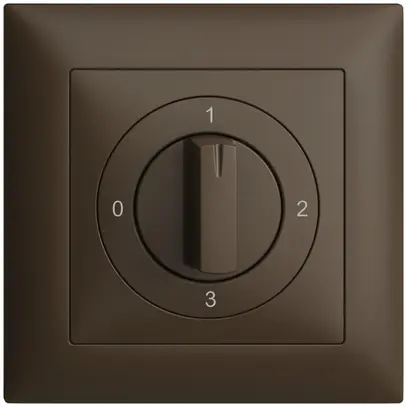 Kit frontale EDIZIOdue 0-1-2-3 88×88mm coffee per interruttore rotativo 