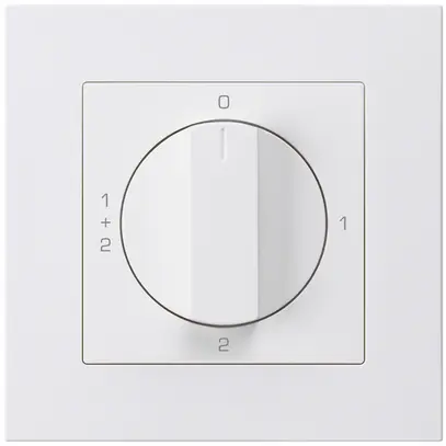 UP-Drehschalter kallysto.pro 1/1L weiss mit Drehgriff 