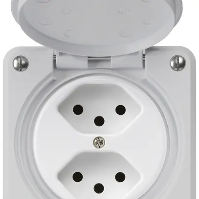 Presa INC robusto 2×tipo 13 grigio 