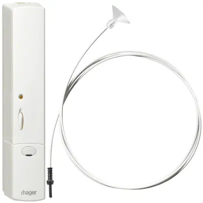 Sensore di luminosità KNX RF Hager quicklink bianco 