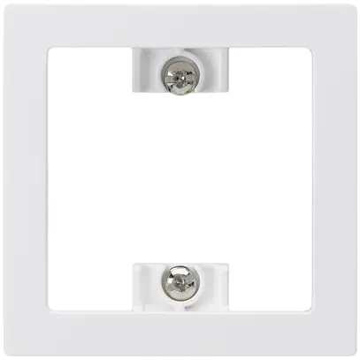 Plaque frontale kallysto blanc 60×60mm pour interrupteur poussoir 