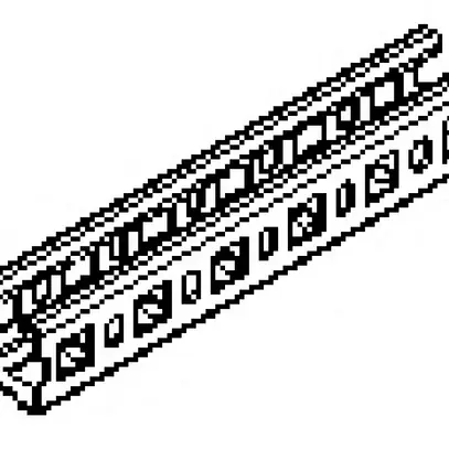 Profilé Lanz Multifix 50×50mm 6000mm denté A4 