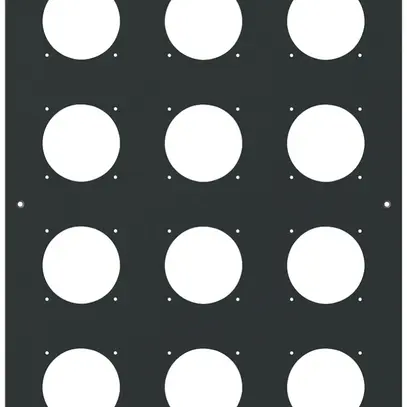 UP-Montageplatte robusto 4×3 Aluminium, schwarz 