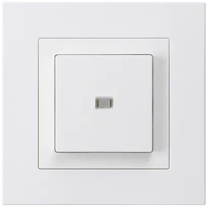 Interrupteur poussoir lumineux ENC kallysto.pro 6/1P blanc 