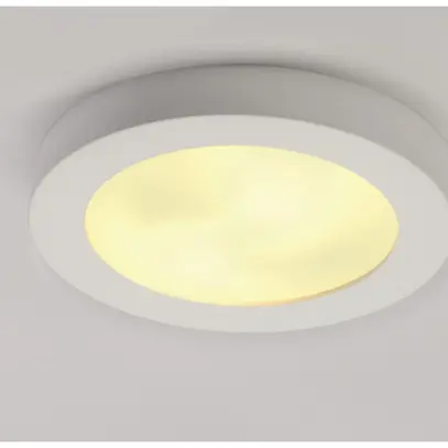 Plafoniera SLV GL 105, 2×E27 25W gesso tonda IP20 bianco 