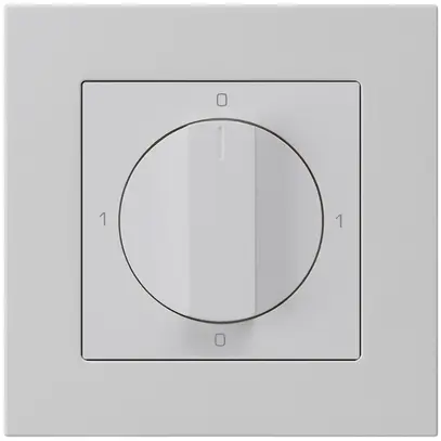 UP-Drehschalter kallysto.pro 0/1L hellgrau mit Drehgriff 