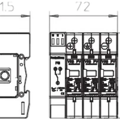 Parasurtension Bettermann V25-B+C 3PHFS900 