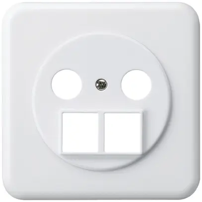 Kit frontal basico pour TV-R pour prise antenne HMS blanc 