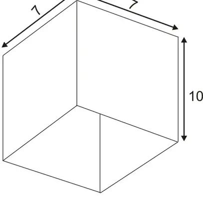 Plafoniera SLV ALTRA DICE, GU10 35W quadrato IP20 bianco 