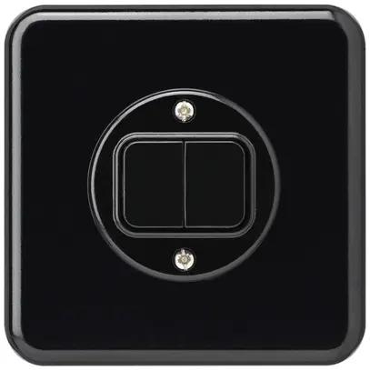 Interruttore INC basico 1/1L nero 