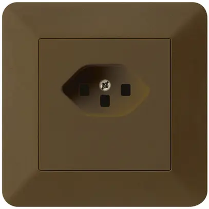 Prise ENC kallysto.trend T23 brun bornes à vis 