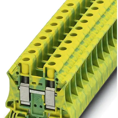 Borne 0.5…16mm² raccordement à vis vert/jaune 
