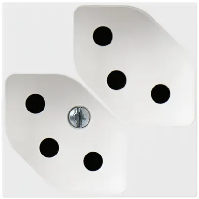 Presa INS ATO 2×T13 bianco 2moduli 