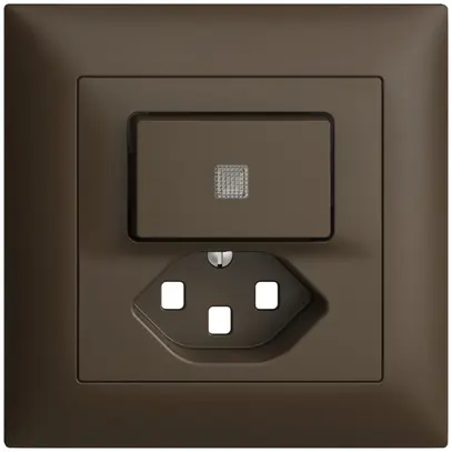 Kit frontal ENC EDIZIOdue coffee 88×88mm T23, lentille, 