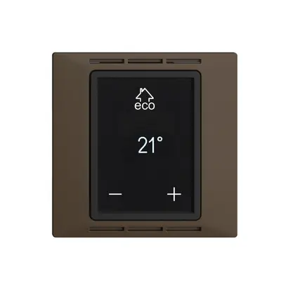 Termostato ambiente EDIZIOdue F coffee, con display, riscald.pavim. 