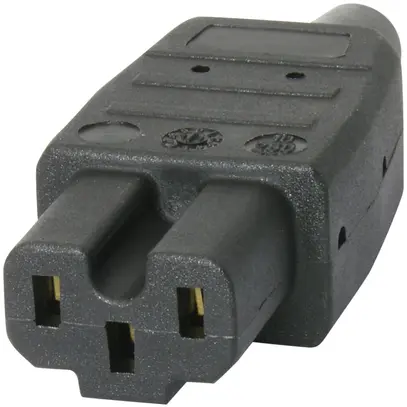Presa d'apparecchi MH tipo123 nero, C15A, super-hot 