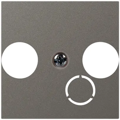 Placca frontale MOS TV-R-dati 2 moduli magnesio 