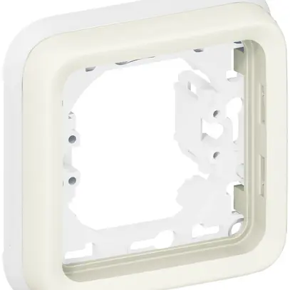 Placca di montaggio INC PLEXO 1×1 bianco 