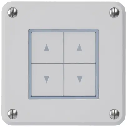 Interruttore per tapparelle INC robusto IP55 grigio con 4 tasti di comando combi 