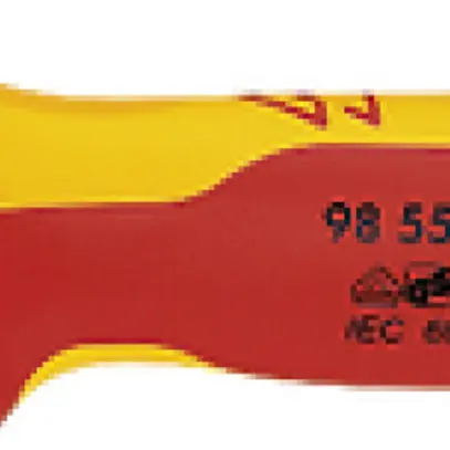 Coltello spelacavi KNIPEX VDE con pattino di guida 180mm 