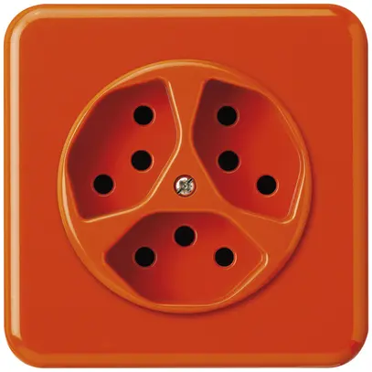 Presa INC basico 3×tipo 13 arancione 