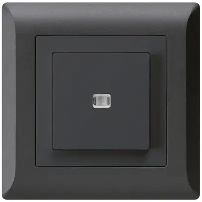 Interruttore pulsante luminoso INC kallysto.line 6/1P nero 