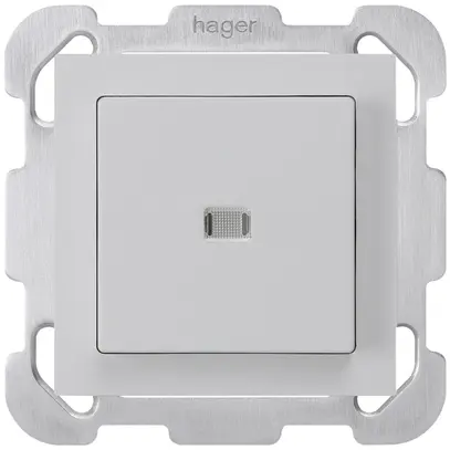 Interrupteur poussoir lumineux ENC kallysto 6/1P grc avec plaque de fixation 